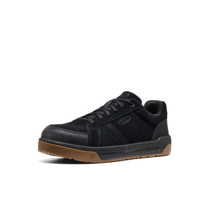 Keen Men's Kenton+ ESD Work Shoe (Carbon Toe) Black/Gum