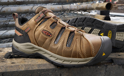 Keen Men's Flint II (Steel Toe) Shitake/Rust