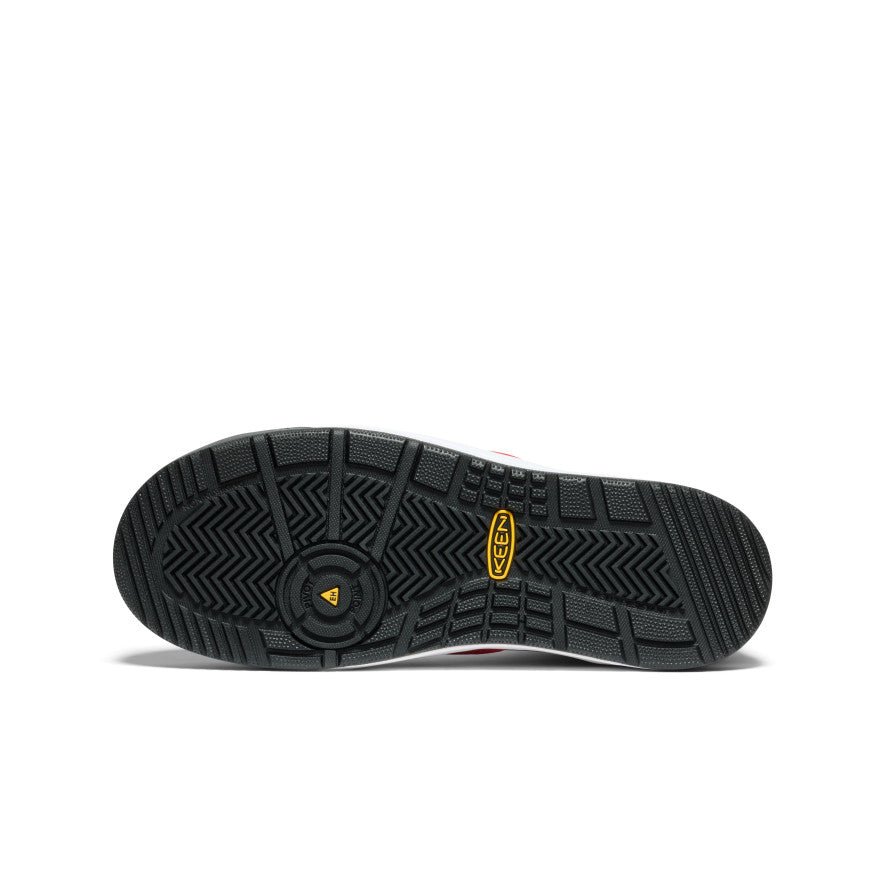 Keen Men's Overton Mid Work Shoe (Carbon Toe) Steel Grey/Black
