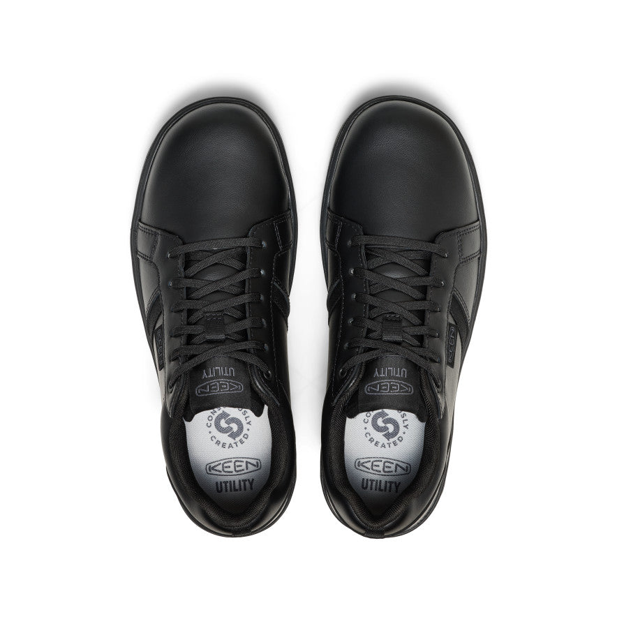Keen Men's Kenton WTX Work Shoe (Soft Toe) Black/Black