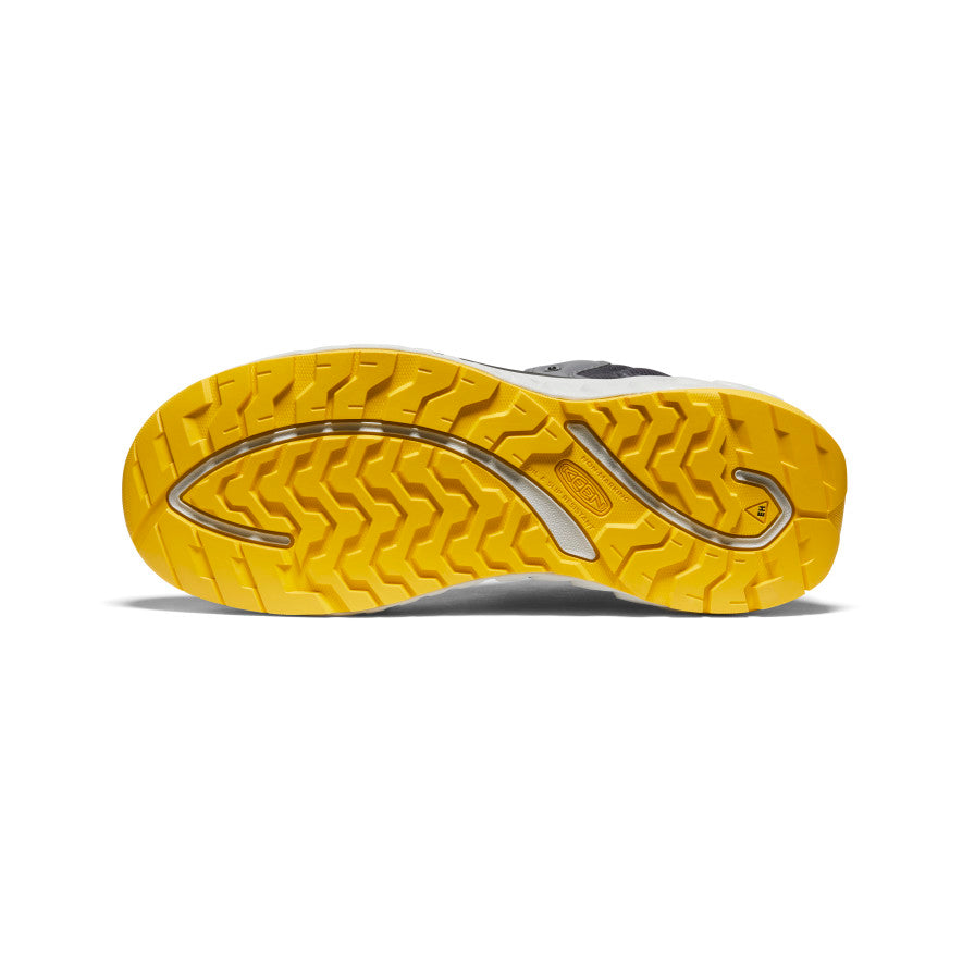 Keen Men's Arvada Mid Work Sneaker (Carbon Toe) Black/Keen Yellow