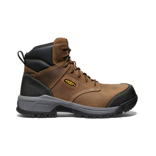 Keen Men's Evanston 6" ESD Boot (Carbon Toe) Bison/Black