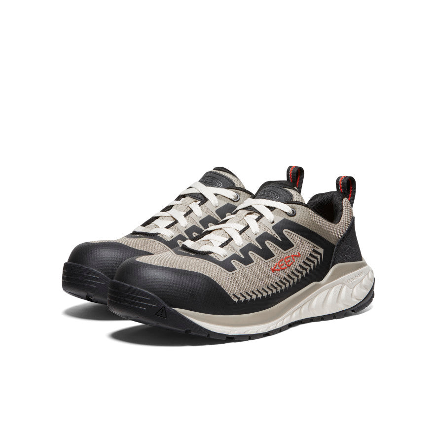 Keen Men's Arvada Work Sneaker (Carbon Toe) Plaza Taupe/Black