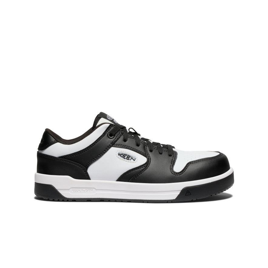 Keen Men's Overton Work Shoe (Carbon Toe) Star White/Black