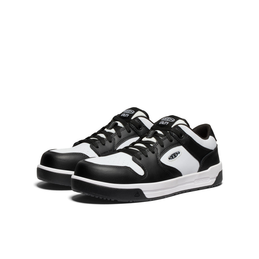Keen Men's Overton Work Shoe (Carbon Toe) Star White/Black