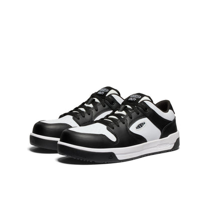 Keen Men's Overton Work Shoe (Carbon Toe) Star White/Black