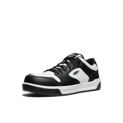 Keen Men's Overton Work Shoe (Carbon Toe) Star White/Black