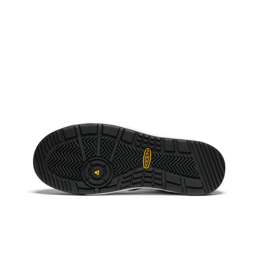 Keen Men's Overton Work Shoe (Carbon Toe) Star White/Black
