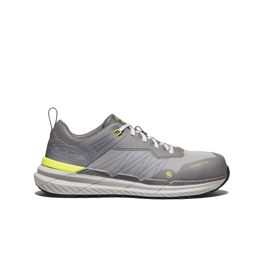 Keen Men's Speedworks ESD Work Sneaker (Carbon Toe) Steel Grey/Vintage Indigo