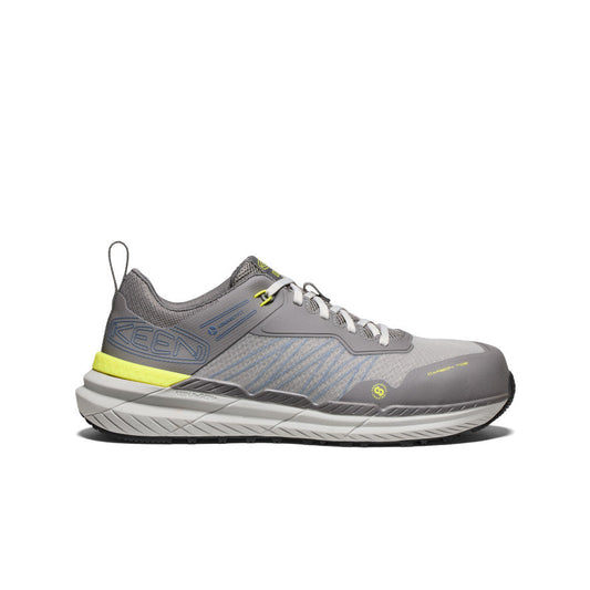 Keen Men's Speedworks ESD Work Sneaker (Carbon Toe) Steel Grey/Vintage Indigo