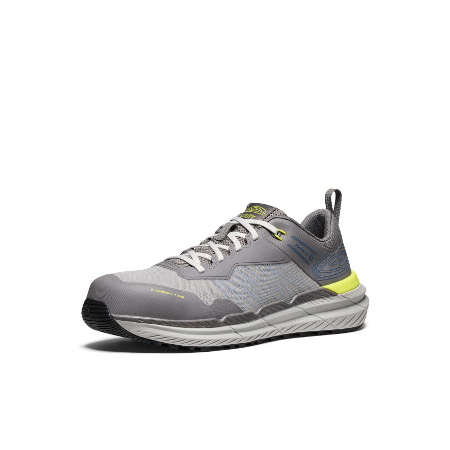 Keen Men's Speedworks ESD Work Sneaker (Carbon Toe) Steel Grey/Vintage Indigo