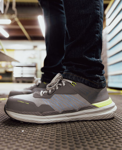 Keen Men's Speedworks ESD Work Sneaker (Carbon Toe) Steel Grey/Vintage Indigo