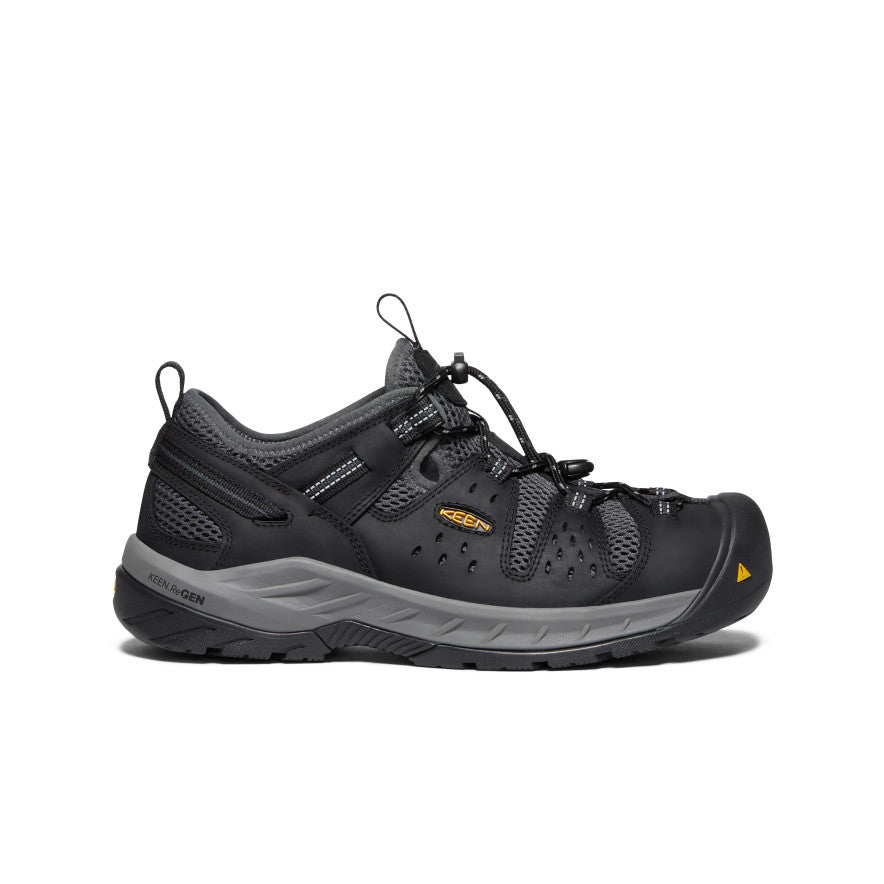 Keen Men's Atlanta Cool II (Steel Toe) Black/Dark Shadow