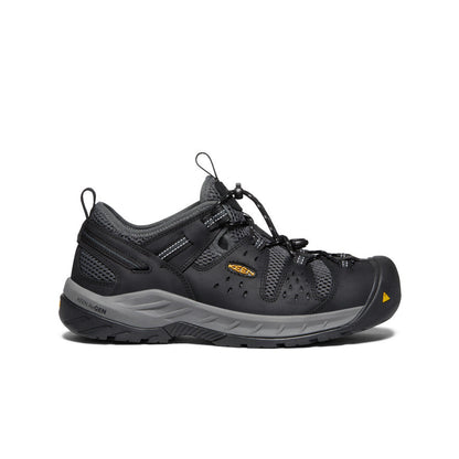 Keen Men's Atlanta Cool II (Steel Toe) Black/Dark Shadow