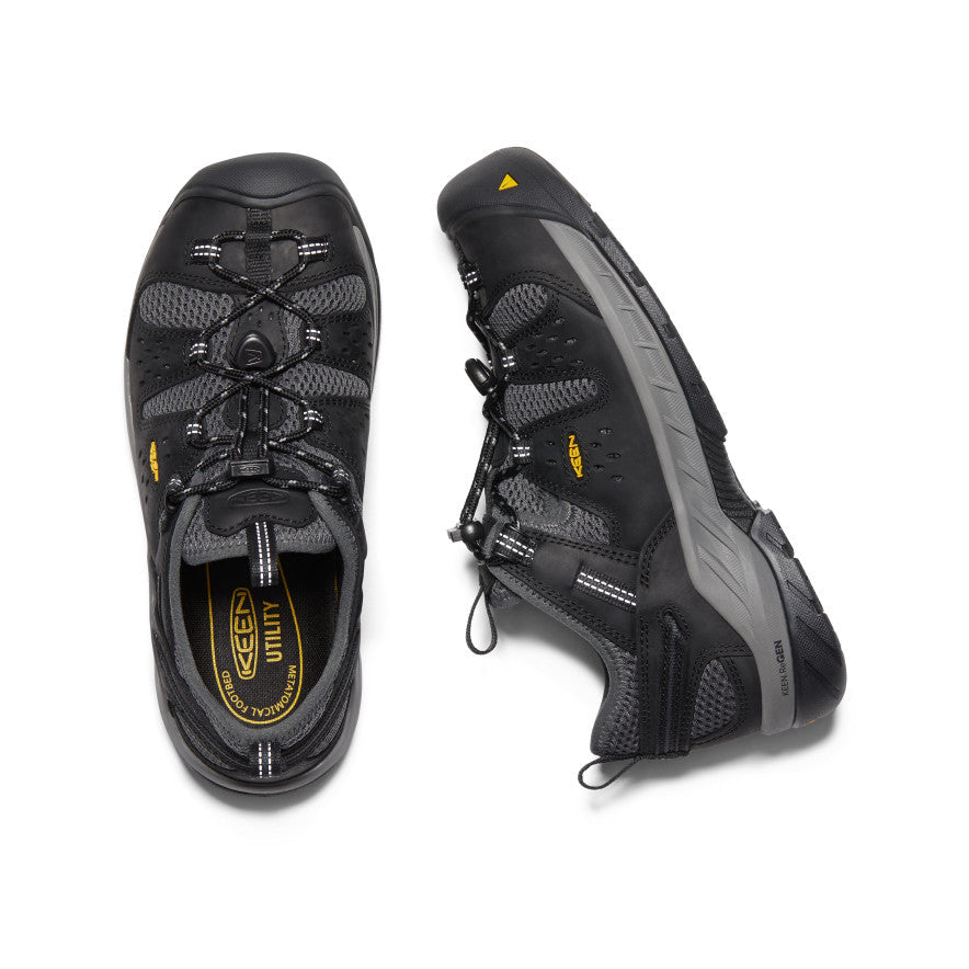 Keen Men's Atlanta Cool II (Steel Toe) Black/Dark Shadow