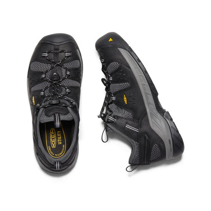 Keen Men's Atlanta Cool II (Steel Toe) Black/Dark Shadow