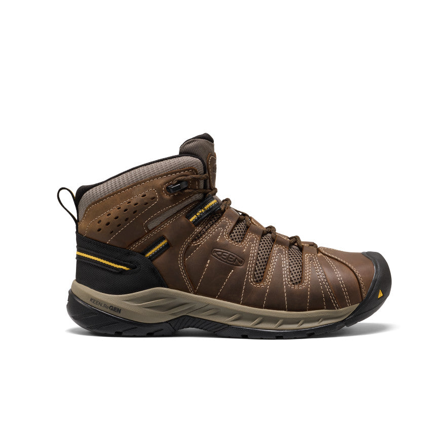Keen Men's Flint II Boot (Steel Toe) Cascade Brown/Golden Rod