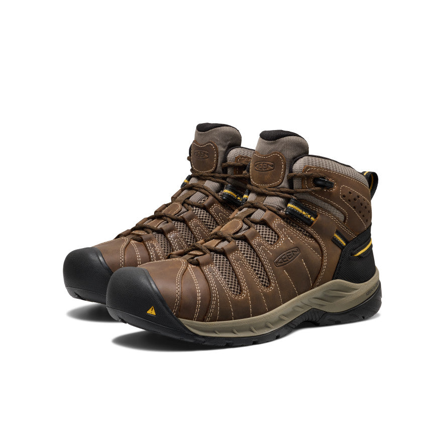 Keen Men's Flint II Boot (Steel Toe) Cascade Brown/Golden Rod