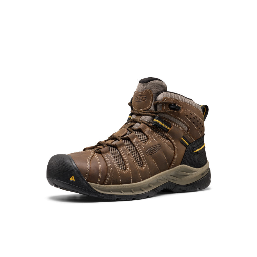 Keen Men's Flint II Boot (Steel Toe) Cascade Brown/Golden Rod