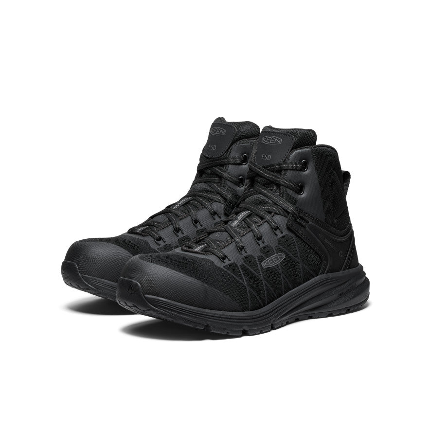 Keen Men's Vista Energy Mid ESD (Carbon Toe) Black/Black