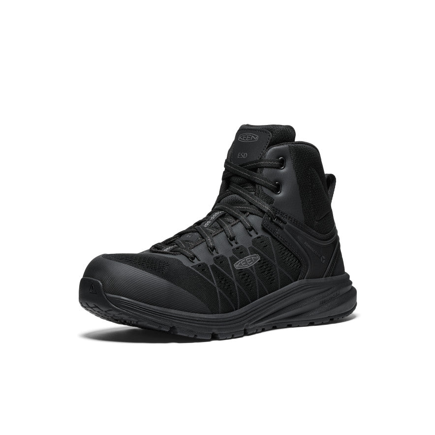 Keen Men's Vista Energy Mid ESD (Carbon Toe) Black/Black