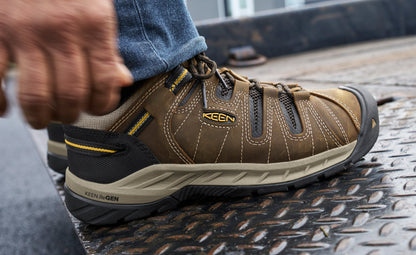 Keen Men's Flint II (Soft Toe) Cascade Brown/Golden Rod