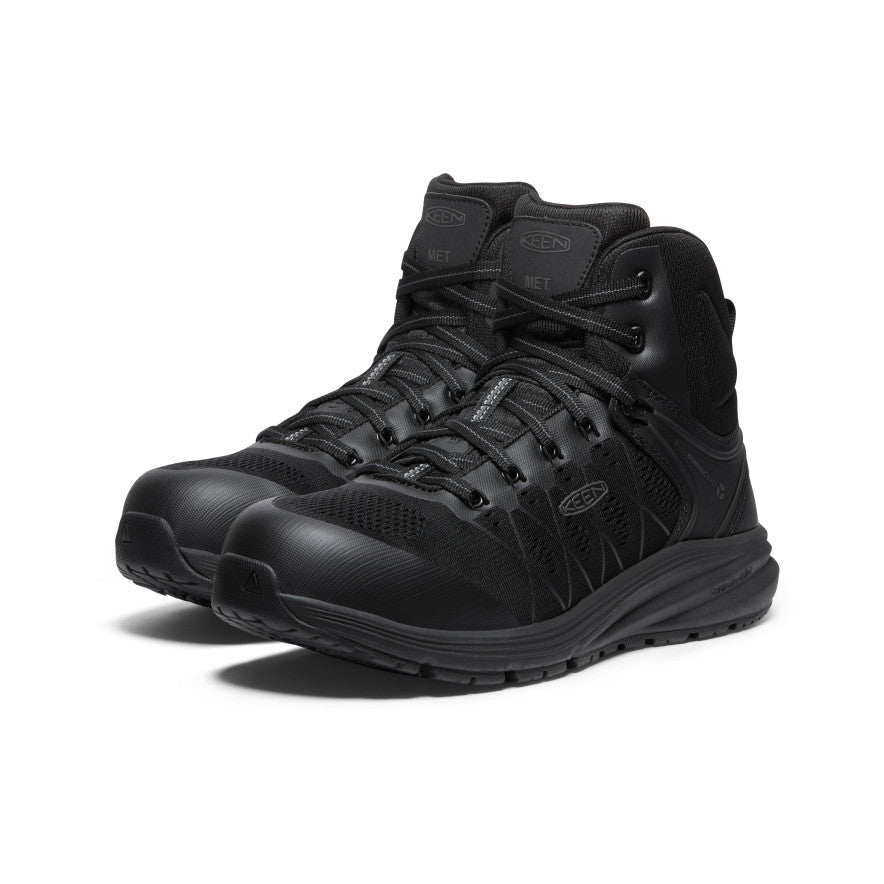 Keen Men's Vista Energy Mid INT MET (Carbon Toe) Black/Raven