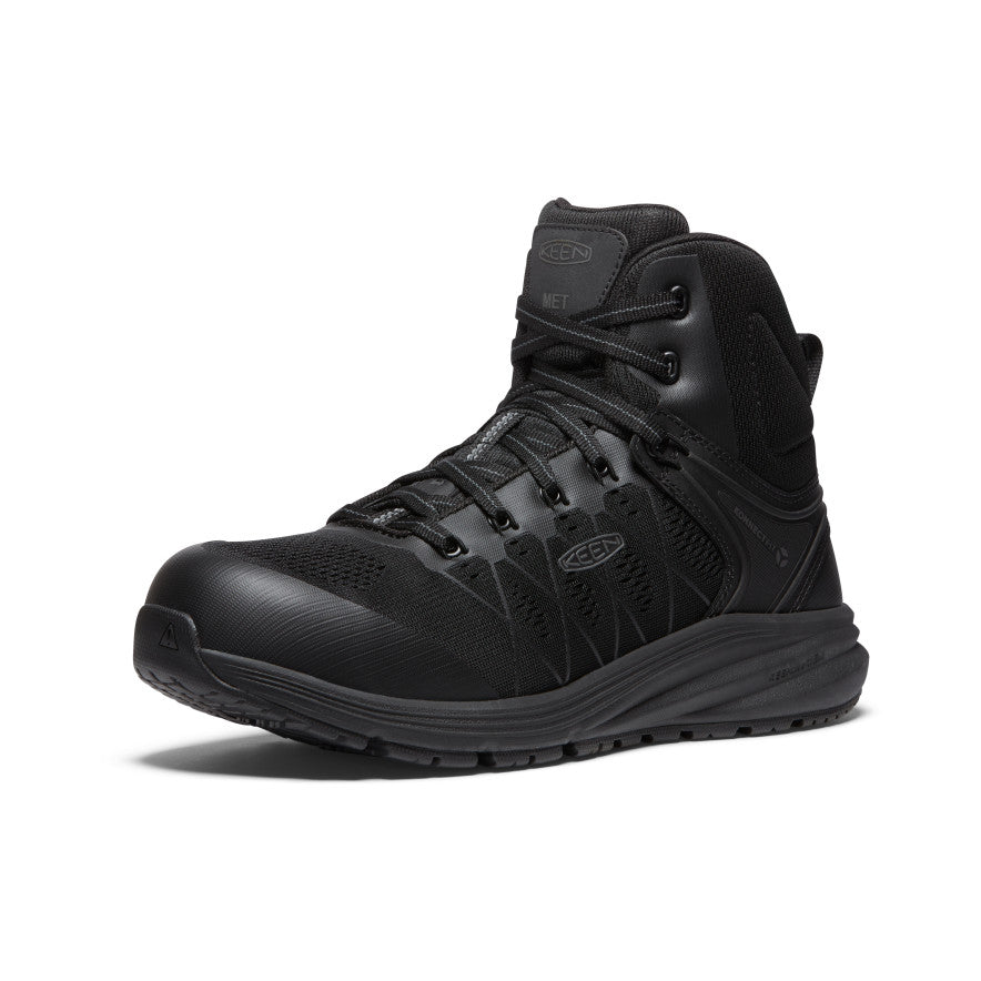 Keen Men's Vista Energy Mid INT MET (Carbon Toe) Black/Raven