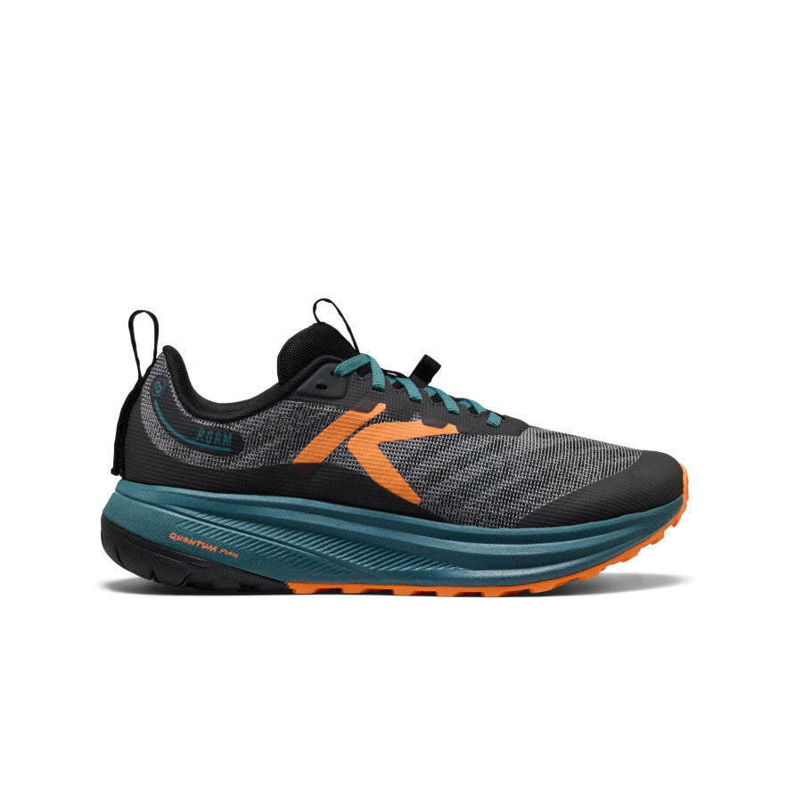 Keen Men's Roam Trail Running Shoe Black/Orange Peel