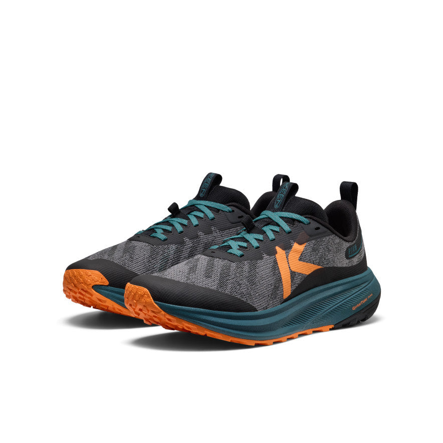 Keen Men's Roam Trail Running Shoe Black/Orange Peel