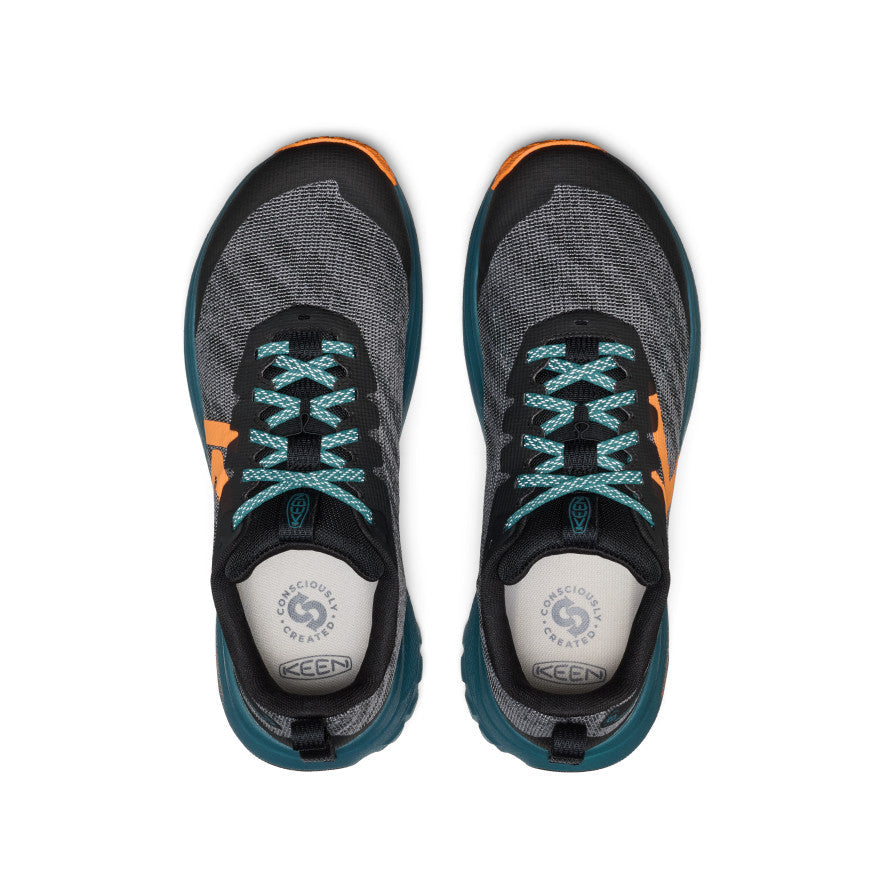 Keen Men's Roam Trail Running Shoe Black/Orange Peel
