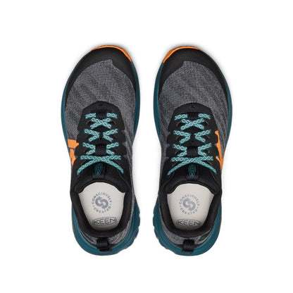 Keen Men's Roam Trail Running Shoe Black/Orange Peel