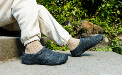 Keen Men's Howser III Slide Charcoal Grey Felt/Black
