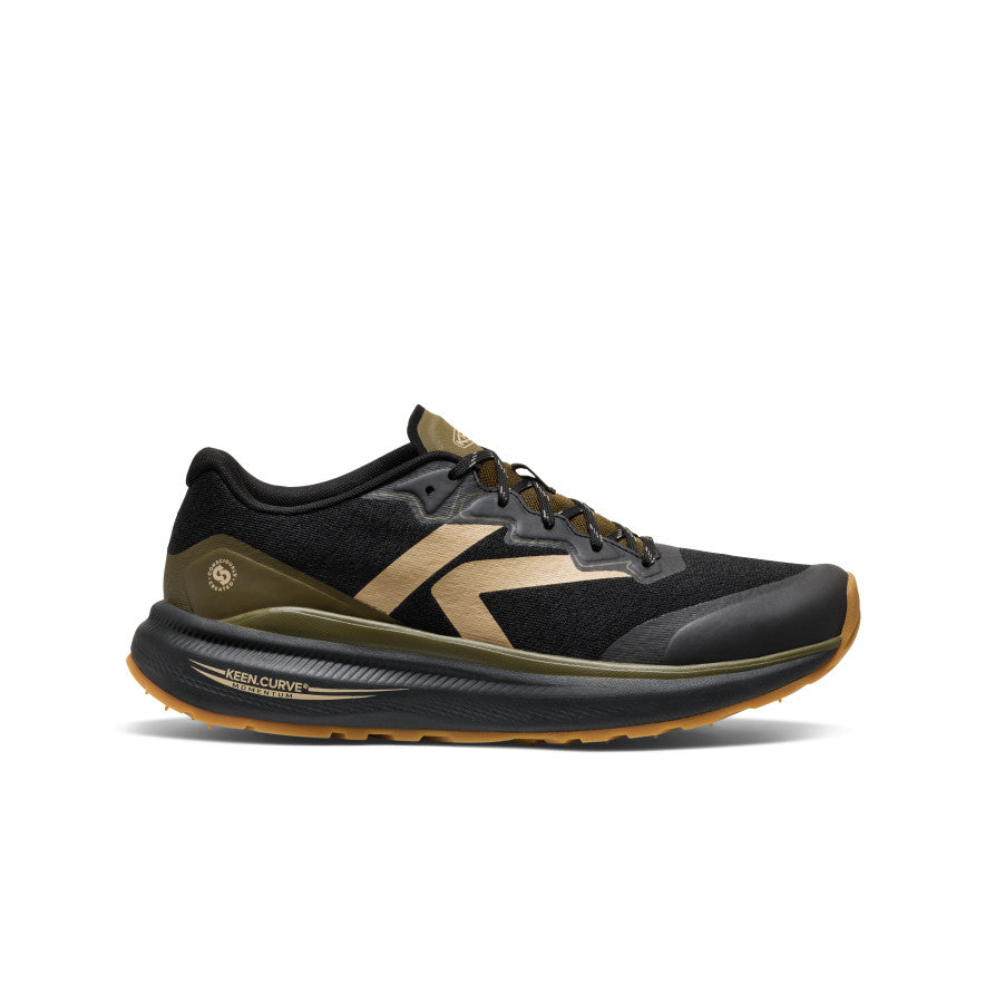 Keen Men's WK500 Walking Shoe Black/Dark Olive