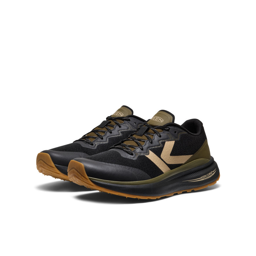 Keen Men's WK500 Walking Shoe Black/Dark Olive