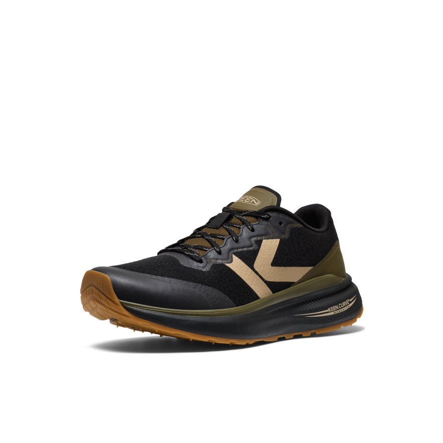 Keen Men's WK500 Walking Shoe Black/Dark Olive