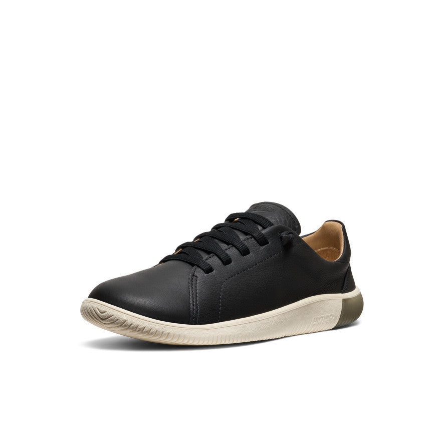 Keen Men's KNX Leather Sneaker Black/Star White