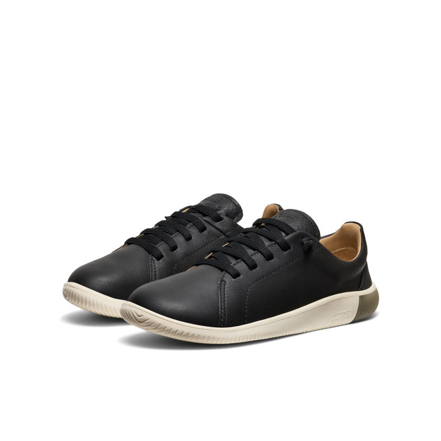 Keen Men's KNX Leather Sneaker Black/Star White