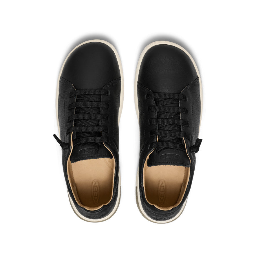 Keen Men's KNX Leather Sneaker Black/Star White