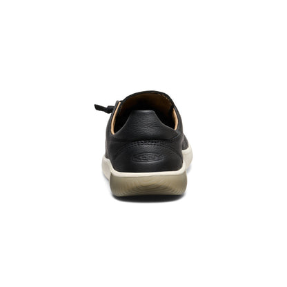 Keen Men's KNX Leather Sneaker Black/Star White