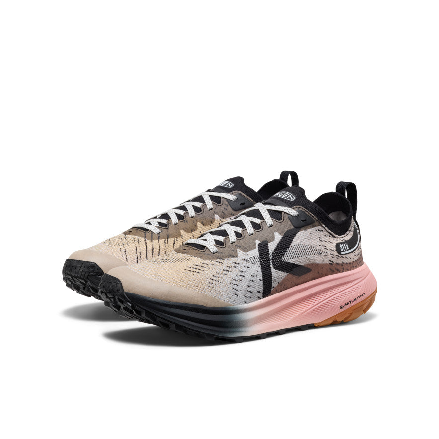 Keen Men's Seek Trail Running Shoe Black/Sunset Sand