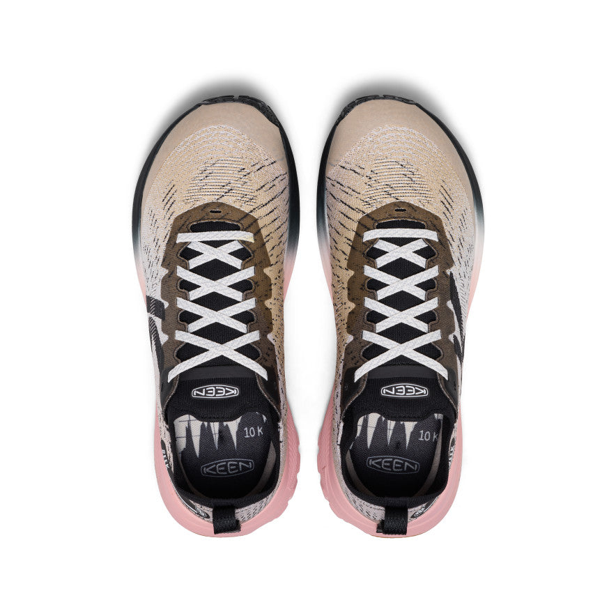 Keen Men's Seek Trail Running Shoe Black/Sunset Sand