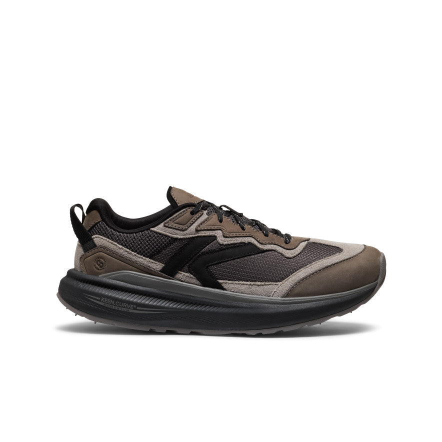 Keen Men's WK500 Leather Walking Shoe Steel Grey/Black