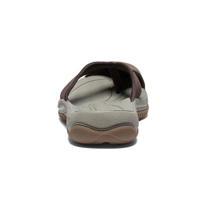 Keen Men's Waimea Leather Flip-Flop Java/Plaza Taupe