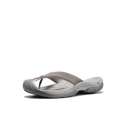 Keen Men's Waimea Leather Flip-Flop Monochrome/Steel Grey