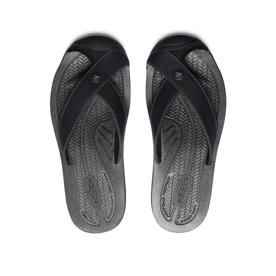 Keen Men's Barbados Flip-Flop Black/Steel Grey