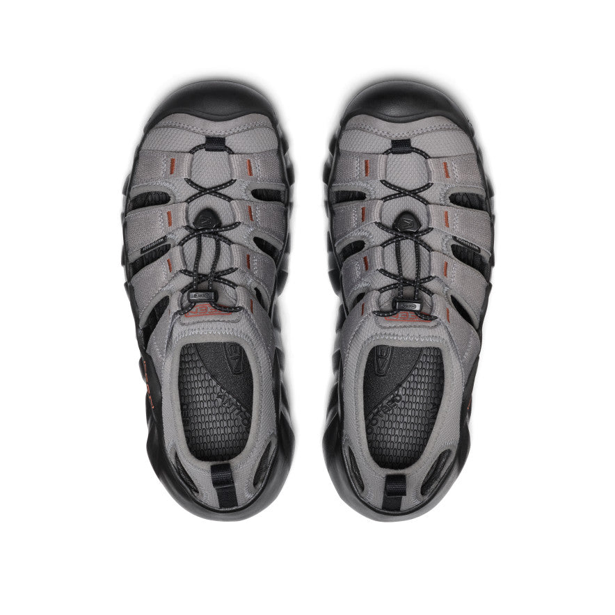 Keen Men's Hyperport H2 Sandal Steel Grey/Burnt Brick