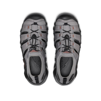 Keen Men's Hyperport H2 Sandal Steel Grey/Burnt Brick