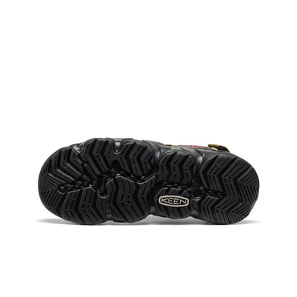 Keen Men's Hyperport Fisherman Leather Sandal Dark Olive/Black
