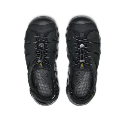 Keen Men's Hyperport Fisherman Leather Sandal Black/Keen Yellow